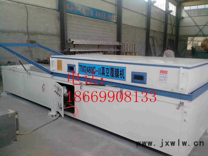 山東覆膜機 青島PVC吸塑機 木工機械  展鴻覆膜機TM2480C 手動雙工位覆膜機 密度板吸塑機