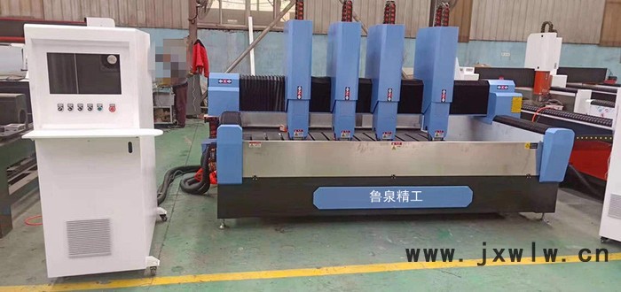 魯泉精工2030背景墻墓碑石材雕刻機重型大理石墓碑浮雕碑文刻字數(shù)控切割