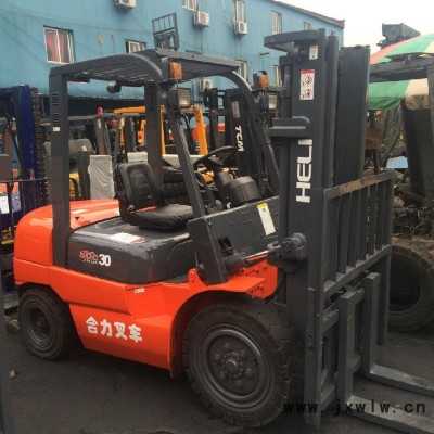 供應**二手合力3T 3.5T升高4米柴油叉車 環(huán)保發(fā)動機