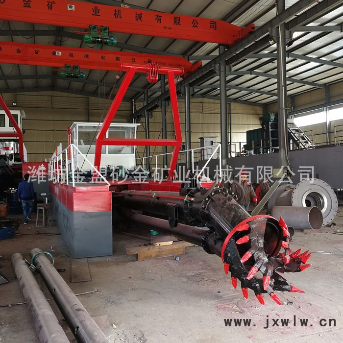 江蘇河道抽沙船 8寸尾礦庫(kù)小型抽沙船使用多大馬力發(fā)動(dòng)機(jī)
