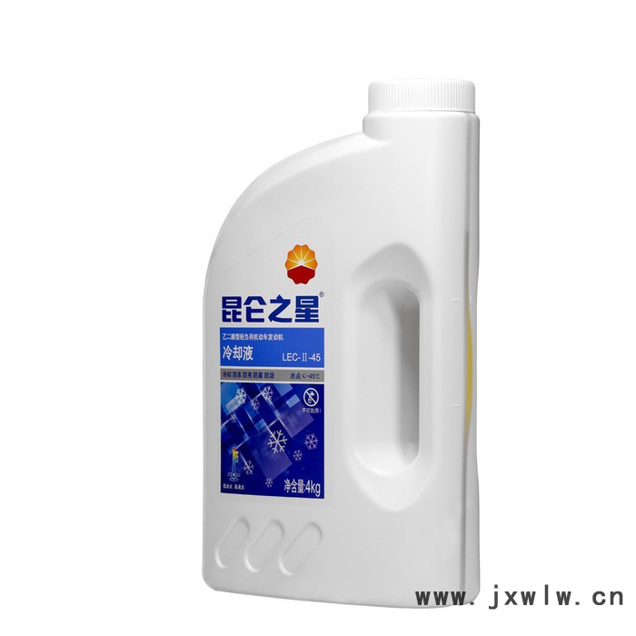 昆侖之星防凍液  冷卻液  -45℃   4kg*6桶/箱  乙二醇輕負(fù)荷機動車發(fā)動機冷卻液