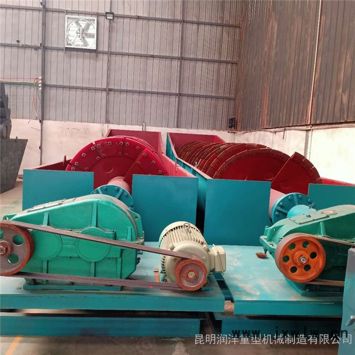 昆明螺旋式洗砂機廠家 移動式螺旋式洗砂機價格 泥沙河沙清洗分離設備 潤洋重機