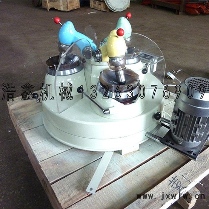 智能選礦XPM三頭研磨機(jī) 礦物粉碎設(shè)備選礦 120mm圓盤式瑪瑙研磨機(jī)