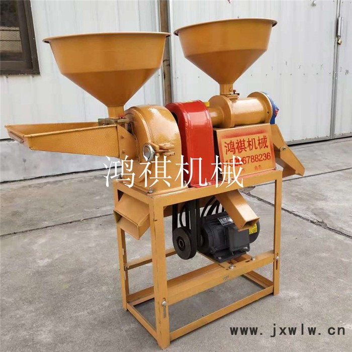 鴻祺小型碾米粉碎設(shè)備 一臺(tái)起批大產(chǎn)量碾米機(jī) 玉米脫皮制糝機(jī)