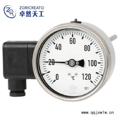 卓然天工TWX不銹鋼耐震萬向電接點(diǎn)雙金屬溫度計 wssx401/411/483電接點(diǎn)溫度 智能報警溫度儀表 智能溫度儀表