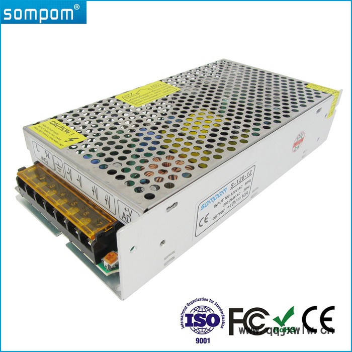上普東莞廠區(qū)貼牌生產(chǎn)12V10A足120W開關(guān)電源 LED廣告燈/監(jiān)控安防/3D打印直流電源