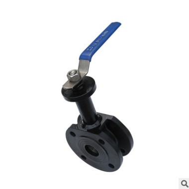 Q71F加長(zhǎng)桿對(duì)夾式薄型球閥 碳鋼直通雙向?qū)A球閥